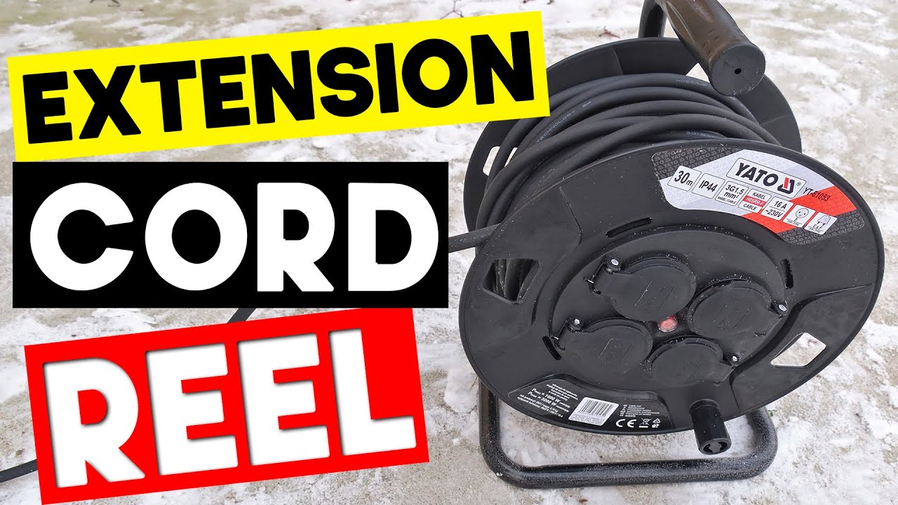 Extension Cord Reel - YATO YT-81053 30m IP44 - Cable Reel