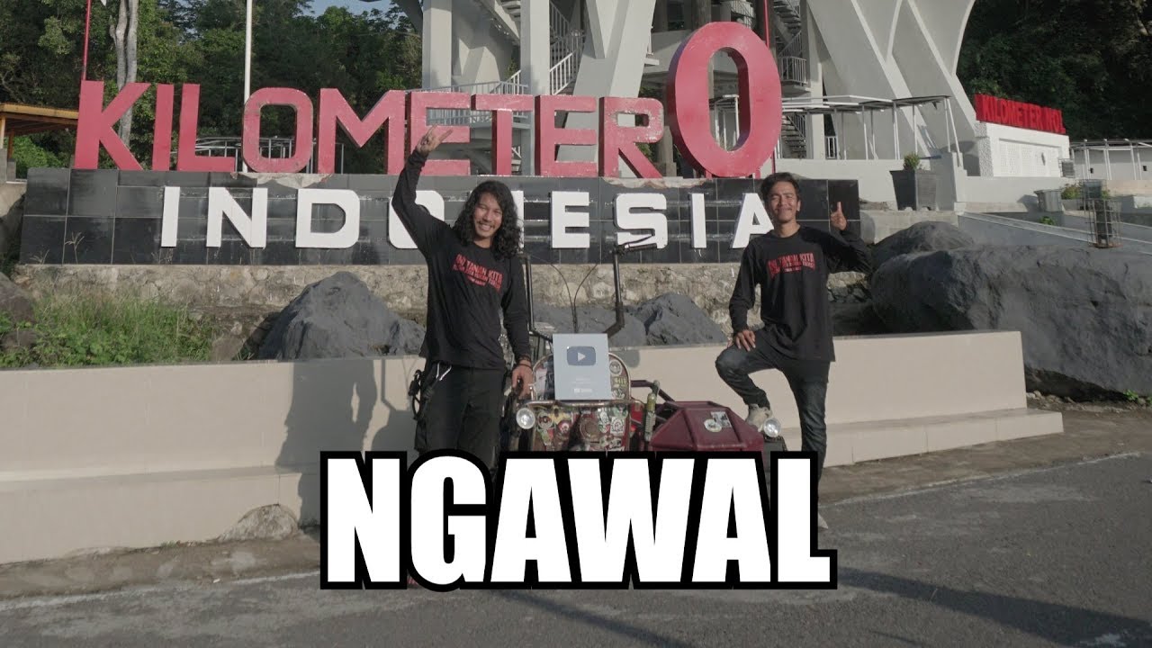 Ngawal Dekjaw Sabar Finish keliling Indonesia di KM-0 Indonesia