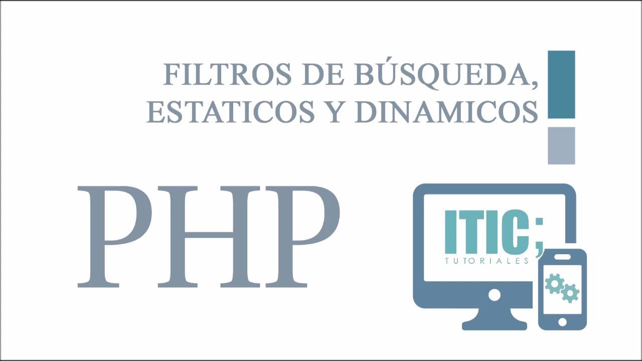 Filtros de Búsqueda [PHP: MYSQLI]