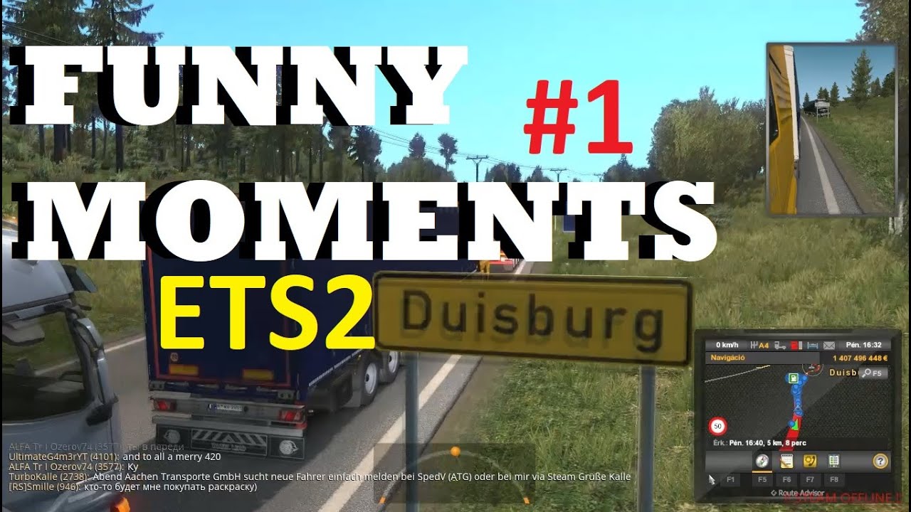 ETS2 Multi | Funny moments/Vicces jelenetek