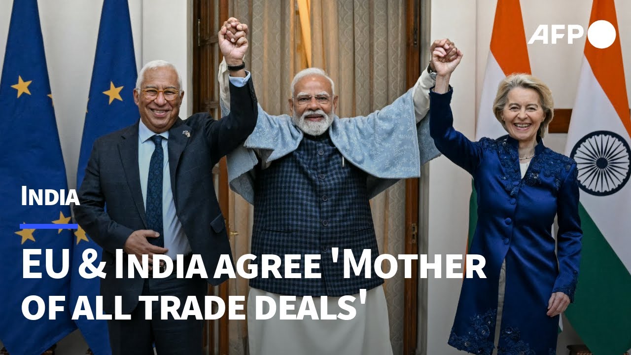 EU leaders meet Indian PM to formalise huge trade deal | AFP