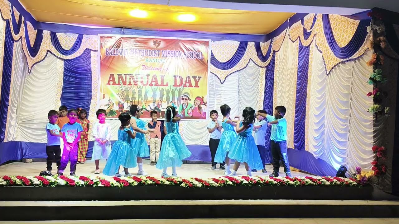 BMMS, Rangat Annual Day Celebration 2025-2026 Importance of family Dance by KG 1& KG 2