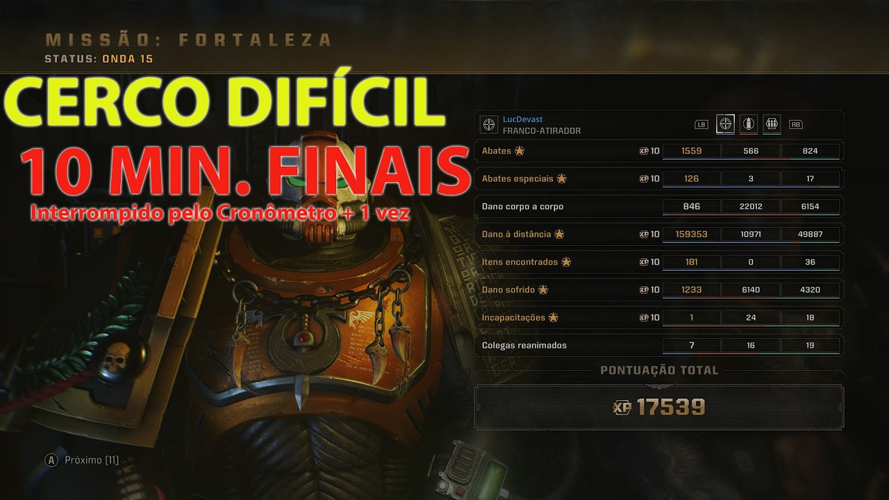 SPACE MARINE 2 - CERCO DIFÍCIL SOLO