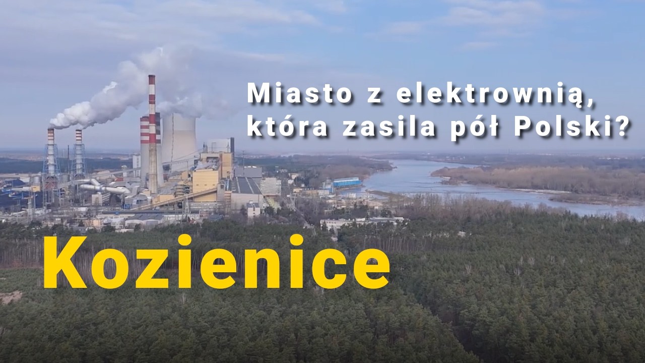 Kozienice z lotu ptaka 🇵🇱 | Elektrownia, Wisła i historia króla Zygmunta | Mazowsze w 2 minuty #20
