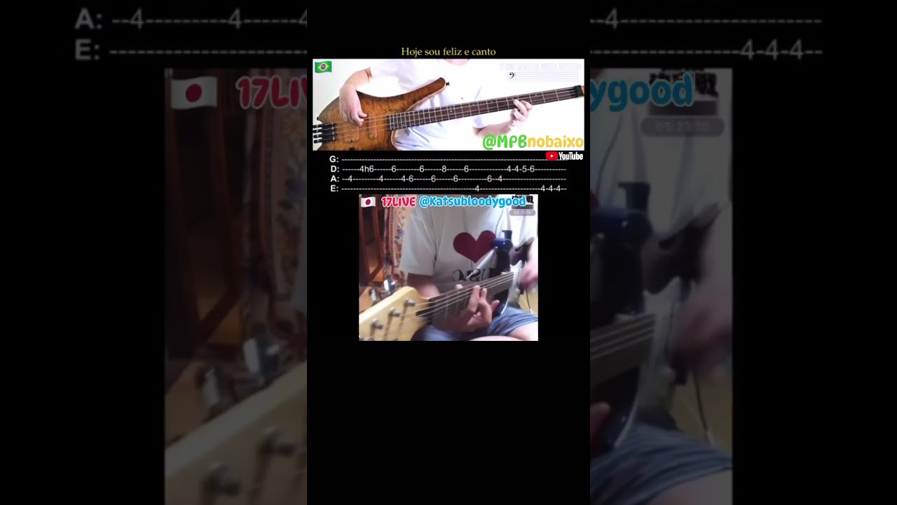 Colaboraci&oacute;n con @MPBnobaixo  Banda Eva - Beleza Rara bajo y guitarra cover #bandaeva #shorts