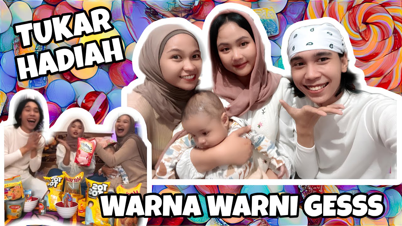 #MiniVlog Tukar Hadiah Warna Warni ft. HAiiiDha & PUPETTT