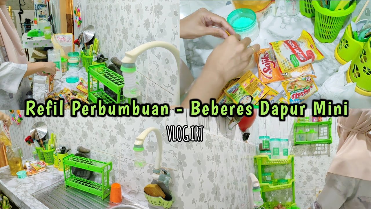 REFIL LANJUT BEBERES DAPUR SERBA HIJAU | VLOG IRT