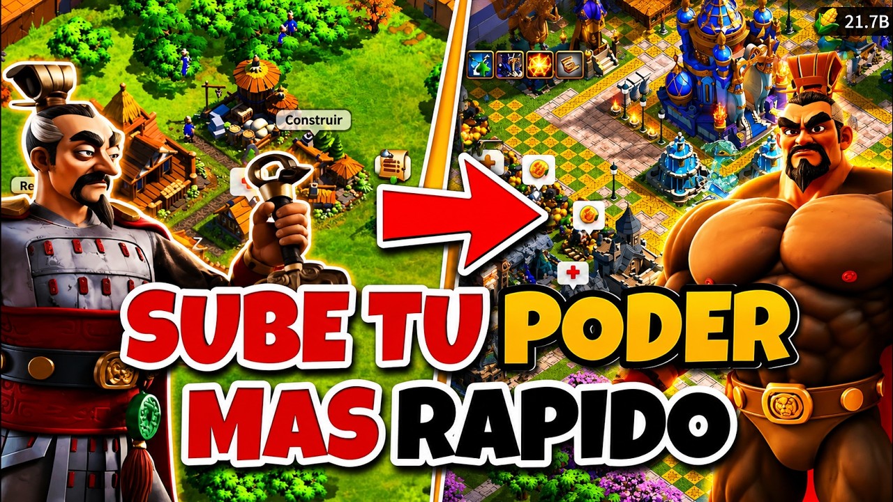 SUBE TU PODER MAS RAPIDO EN RISE OF KINGDOMS 