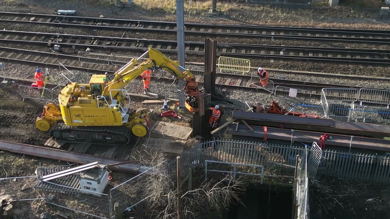 Smithfield Road Bridge Darlington Feb 3rd    4K