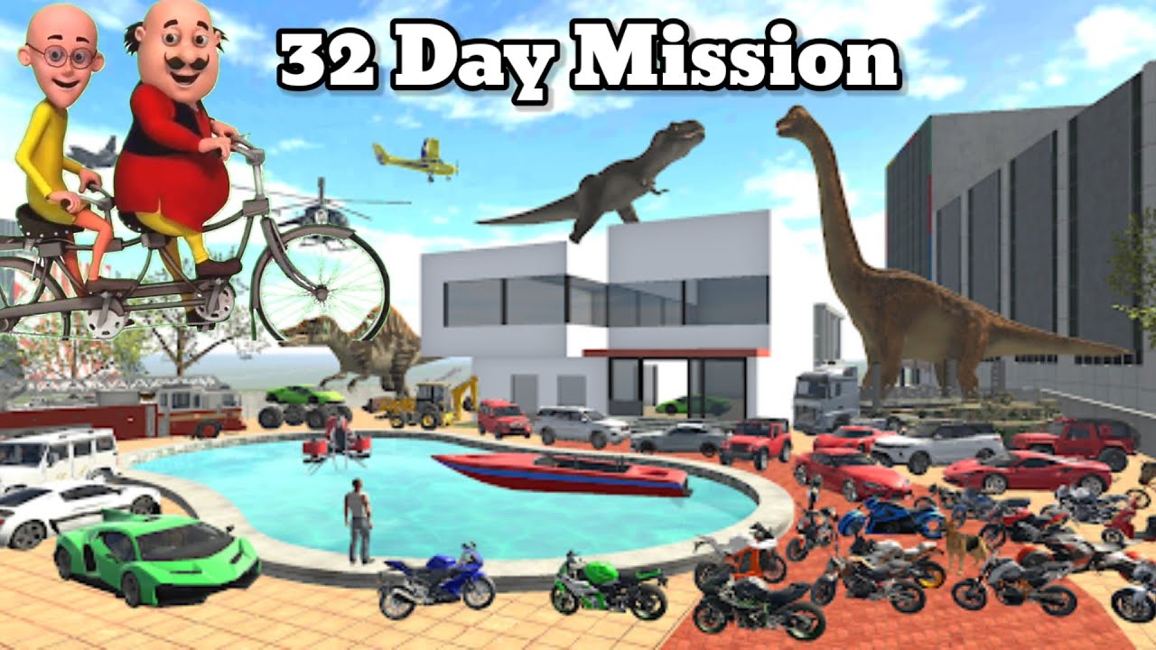 32 Day Mission 😁 Indian Bike 3d Driving