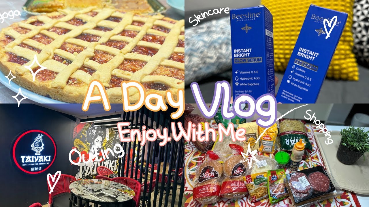 A day vlog || مشتريات شهر ابريل 🛒خروجه العيد المتأجله🌟اول سلسله الأكلات السريعه😋