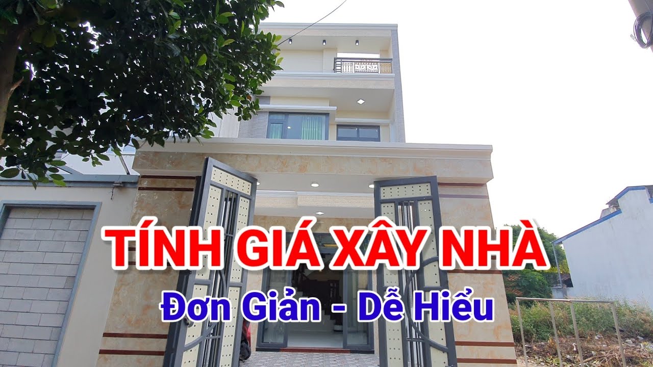 Cách tính chi phí xây nhà 2 tầng 5x 20m gần đúng 100%
