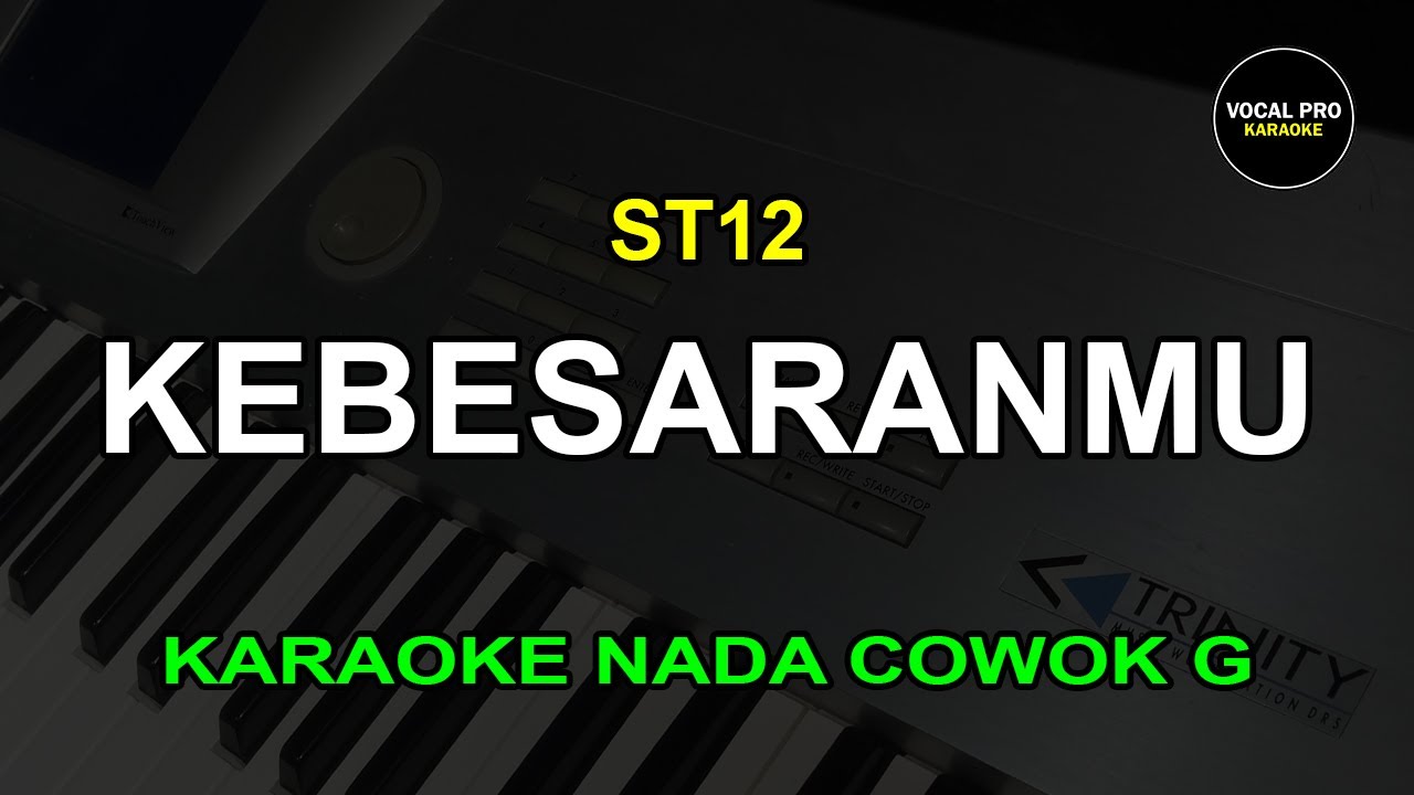 KEBESARANMU KARAOKE NADA COWOK | ST12 | VOCAL PRO KARAOKE
