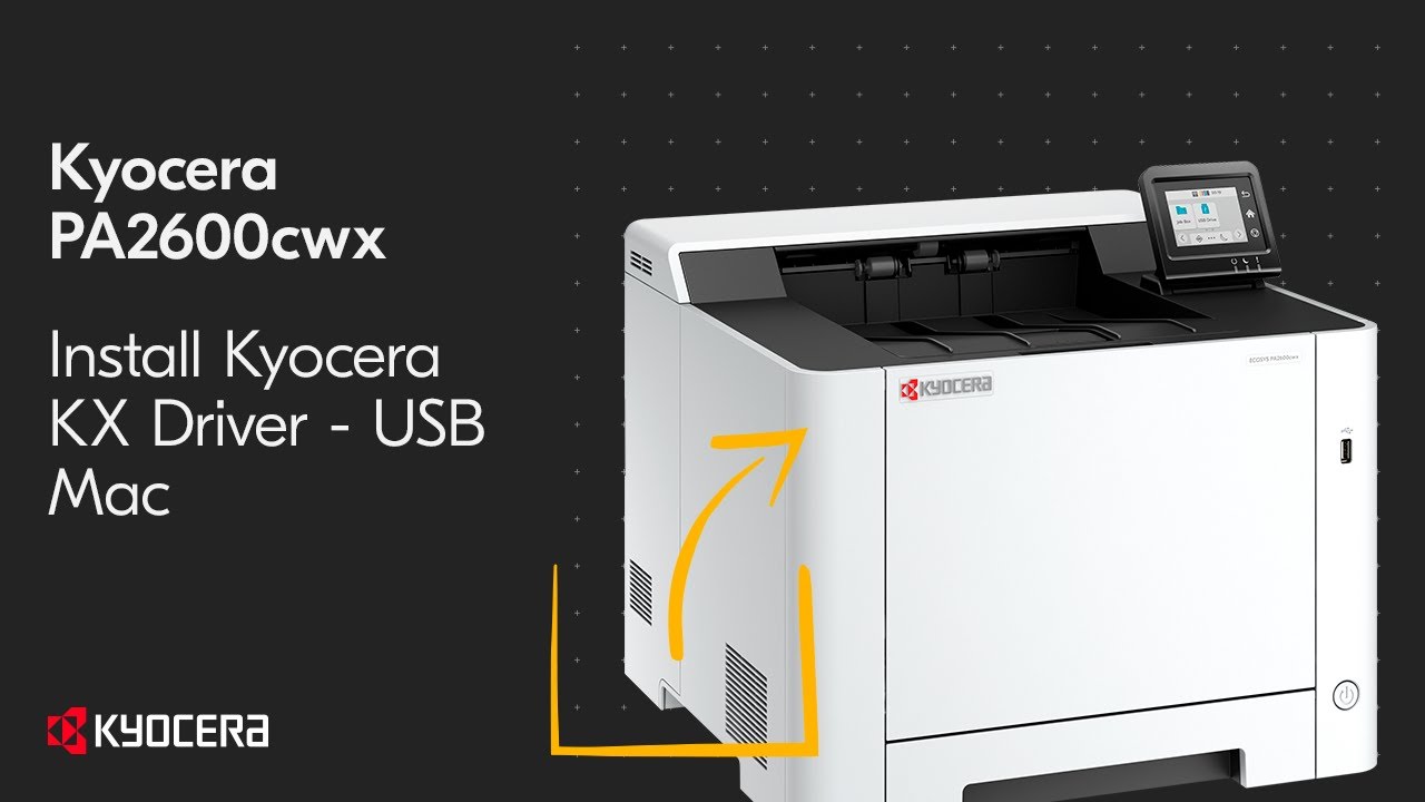 Kyocera PA2600cwx Mac Printer Driver USB Installation