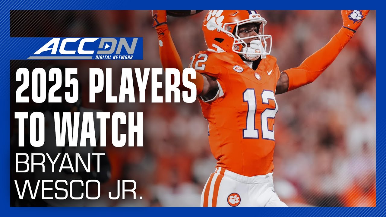 Clemson WR Bryant Wesco Jr. | 2025 ACC Top 25 Returning Players