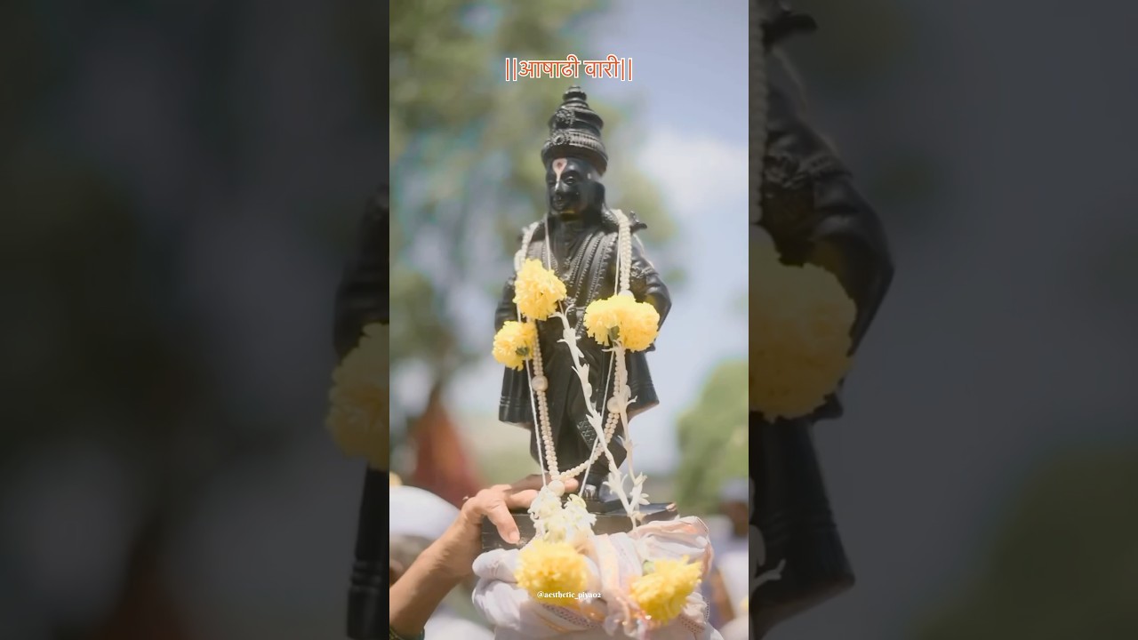A glimpse of Ashadhi Wari in Maharashtra 🚩✨ #shorts #viral #ashadhiwari #palkhi2025  #maharashtra