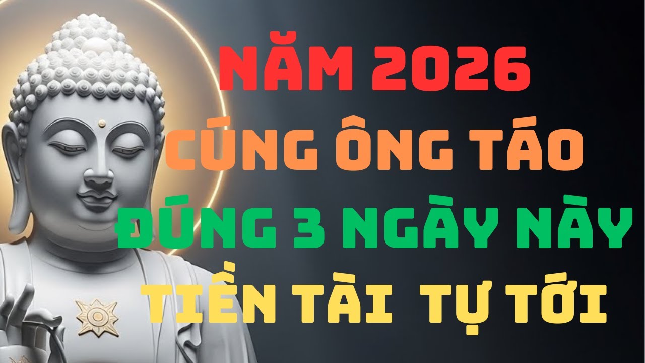 Năm 2026: Cúng Ông Táo Đúng 3 Ngày Này - Tiền Tài Phước Lộc Tự Tới