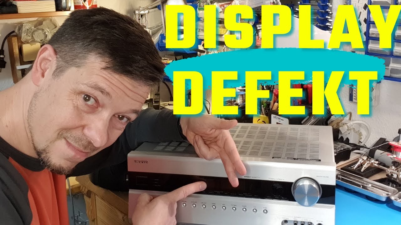 Display Reparatur am Verstärker (hier Onkyo TX-SR 607) // display repair