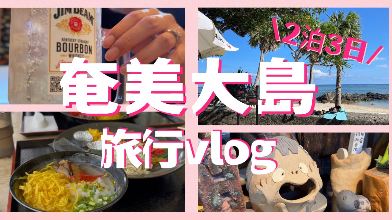 奄美大島に行って来ました！✈️綺麗な海と美味しいご飯でリフレッシュ🏝️羽田でお買い物✌🏻奄美旅２泊３日🌺