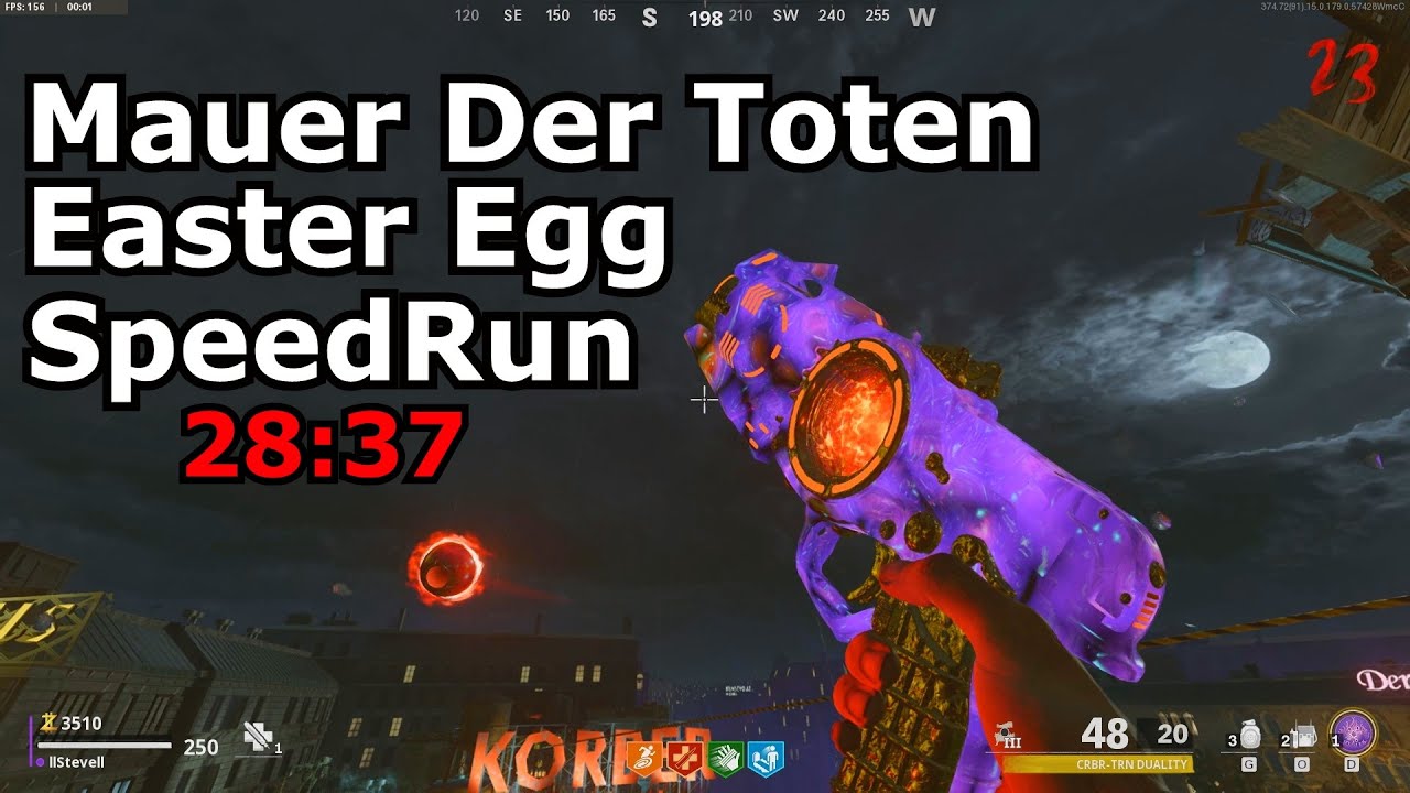 Mauer Der Toten Solo Easter Egg Speed Run 28:36