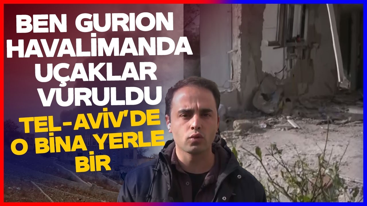 Ben Gurion Havalimanı Vuruldu! Tel Aviv'e Füze İsabet Etti! İsrail Cehennemi Yaşıyor