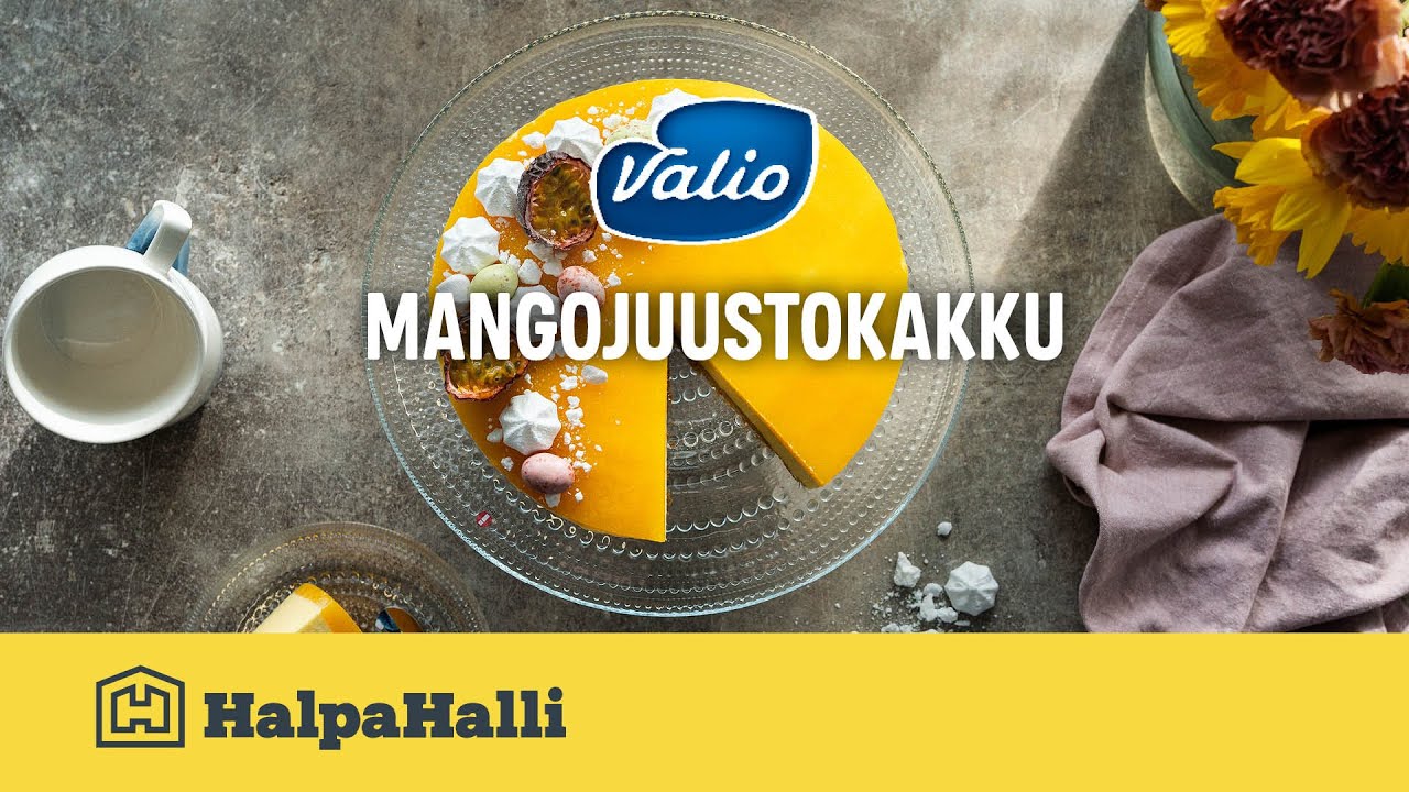 Valio Mangojuustokakku • Hyvän Arjen Resepti • HalpaHalli