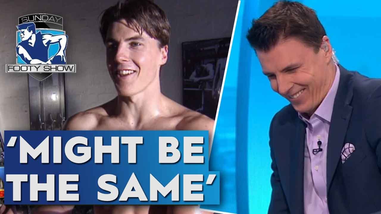 Young Matthew Lloyd compares himself to Elle MacPherson - Sunday Footy Show | Footy on Nine