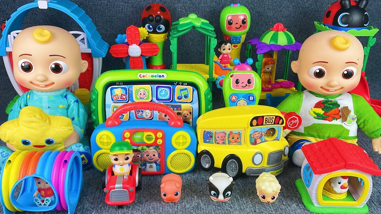 12 Minutes Satisfying with Unboxing Cocomelon Playground & Bus Collection Review Toys | ASMR 