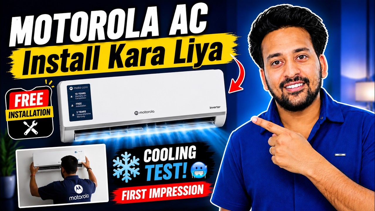 Motorola 1.5 Ton 3 Star WiFi AC Installation & First Impression Review 🔥 Worth Buying in 2026?
