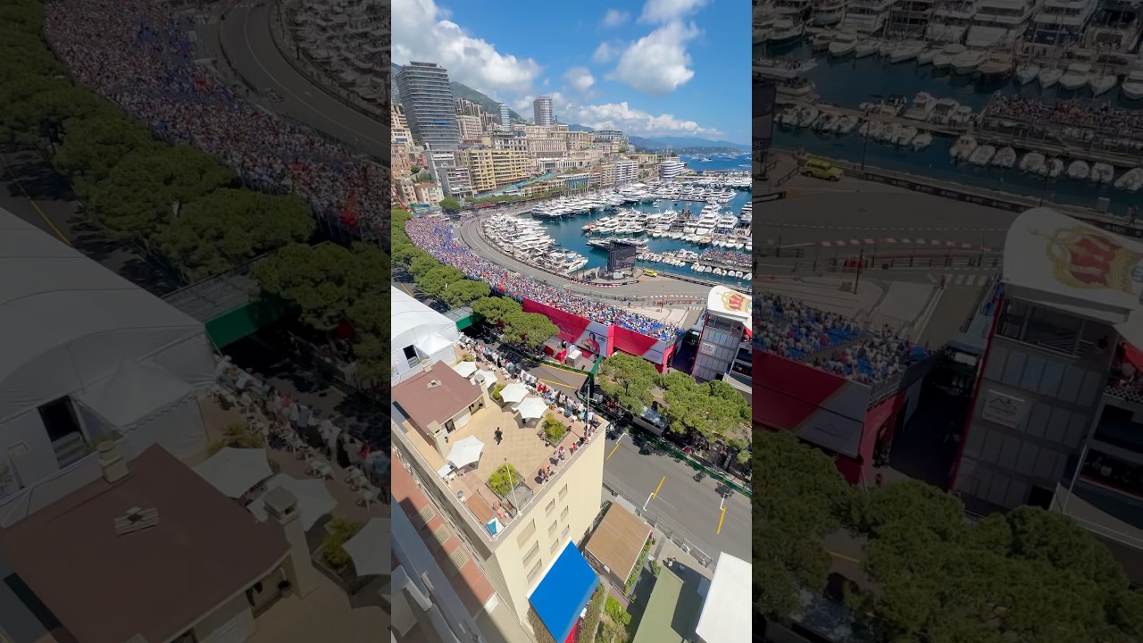 70% of the Monaco Grand Prix Race Track Can Be Seen from This Spot.