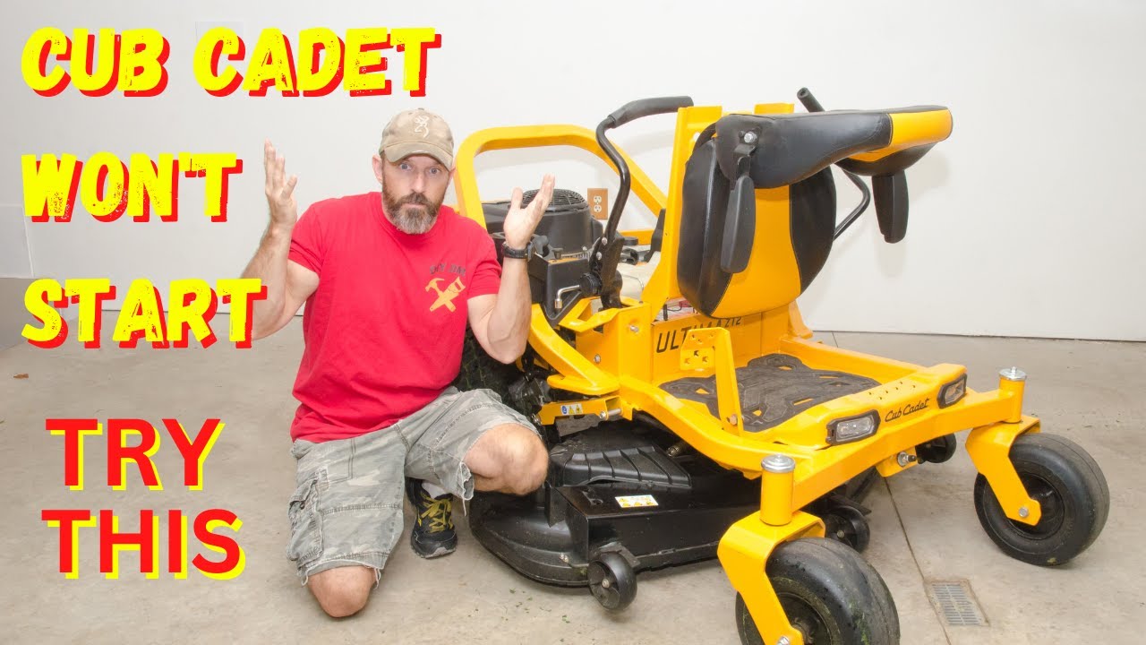 My Cub Cadet Ultima ZT1-ZT2 zero turn will not start (Try this first)
