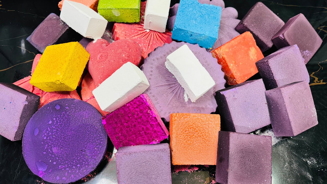 Soft Dyed Chalk ASMR Crushing |  Reform Chalk ASMR Video