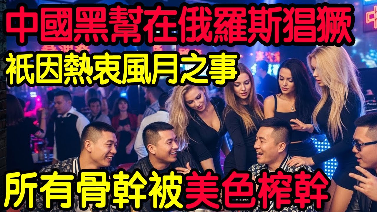 【大案紀實】中國黑幫橫行俄羅斯！只因熱衷風月之事！骨幹分子被美艷女郎抽乾！