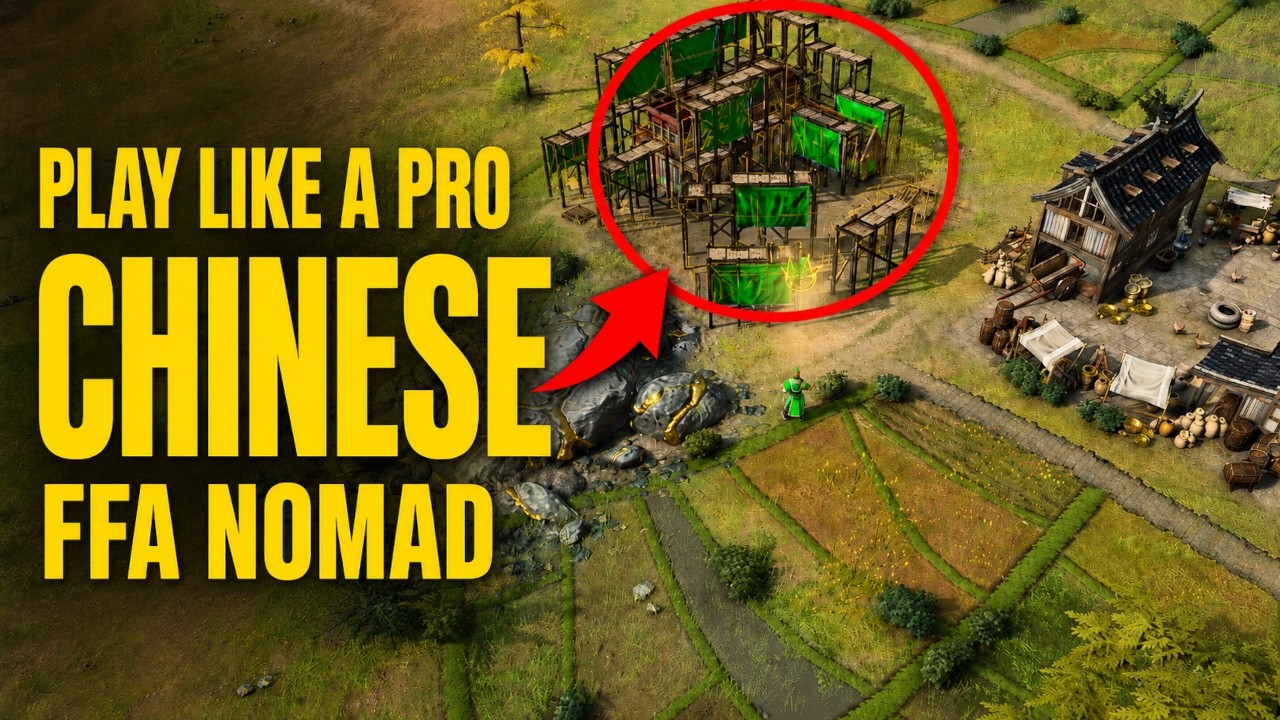 How to Play China Like a Pro in FFA Nomad AOE4 !