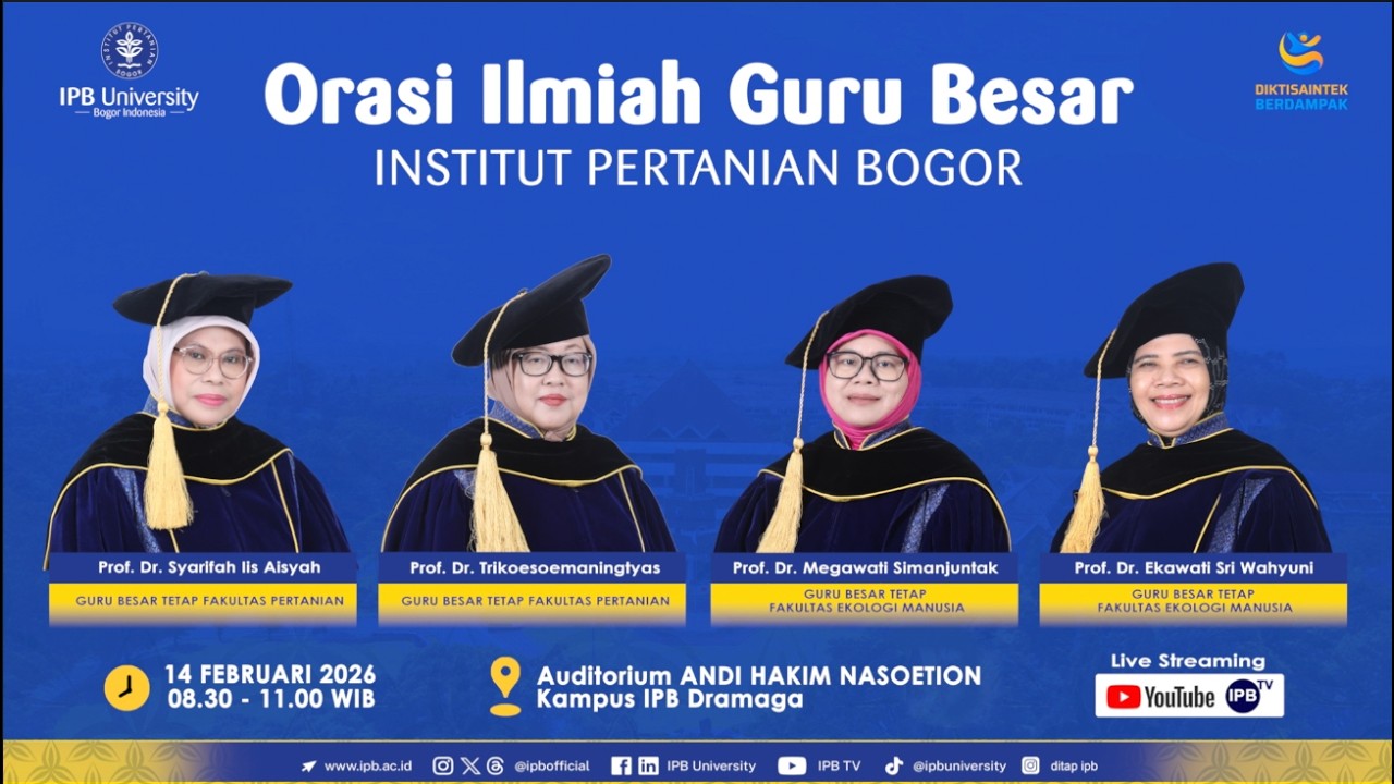 Orasi Ilmiah Guru Besar IPB University, 11 Februari 2026