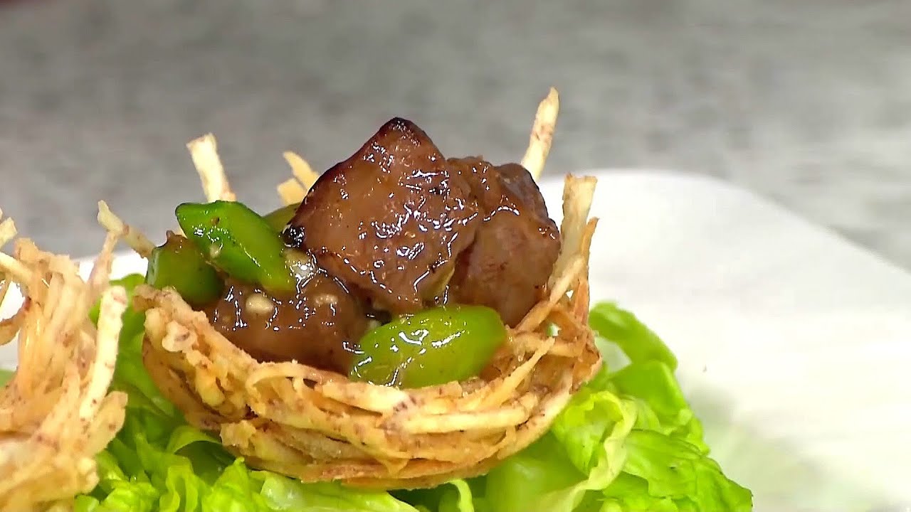 睇片學煮餸 | 芋香雀巢牛柳粒 | Annie師傅