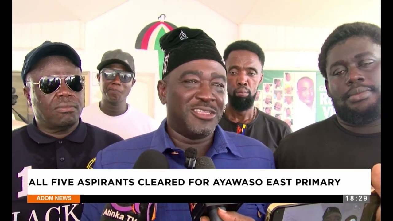 All five aspirants cleared for Ayawaso East Primary - Evening News on Adom TV (28-01-26)
