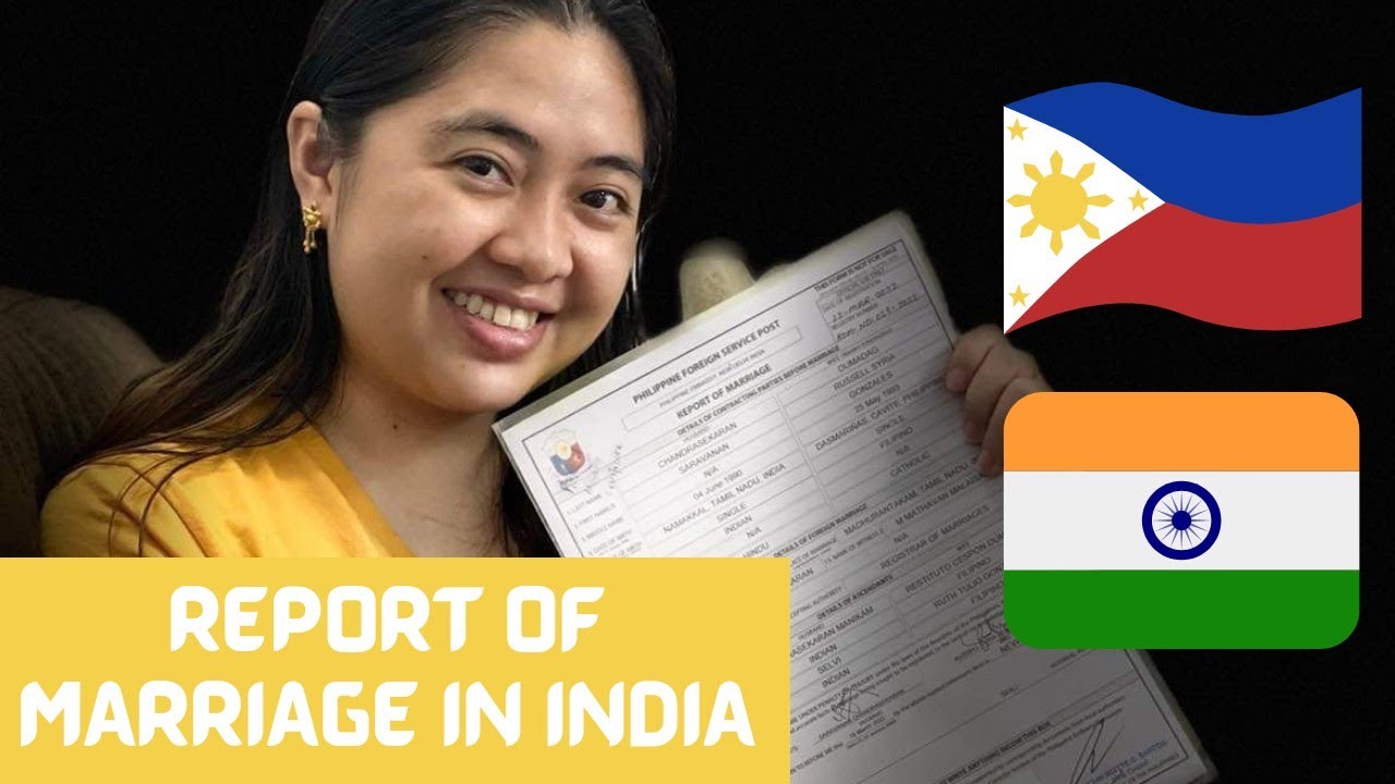 Report of Marriage Philippine Embassy in India