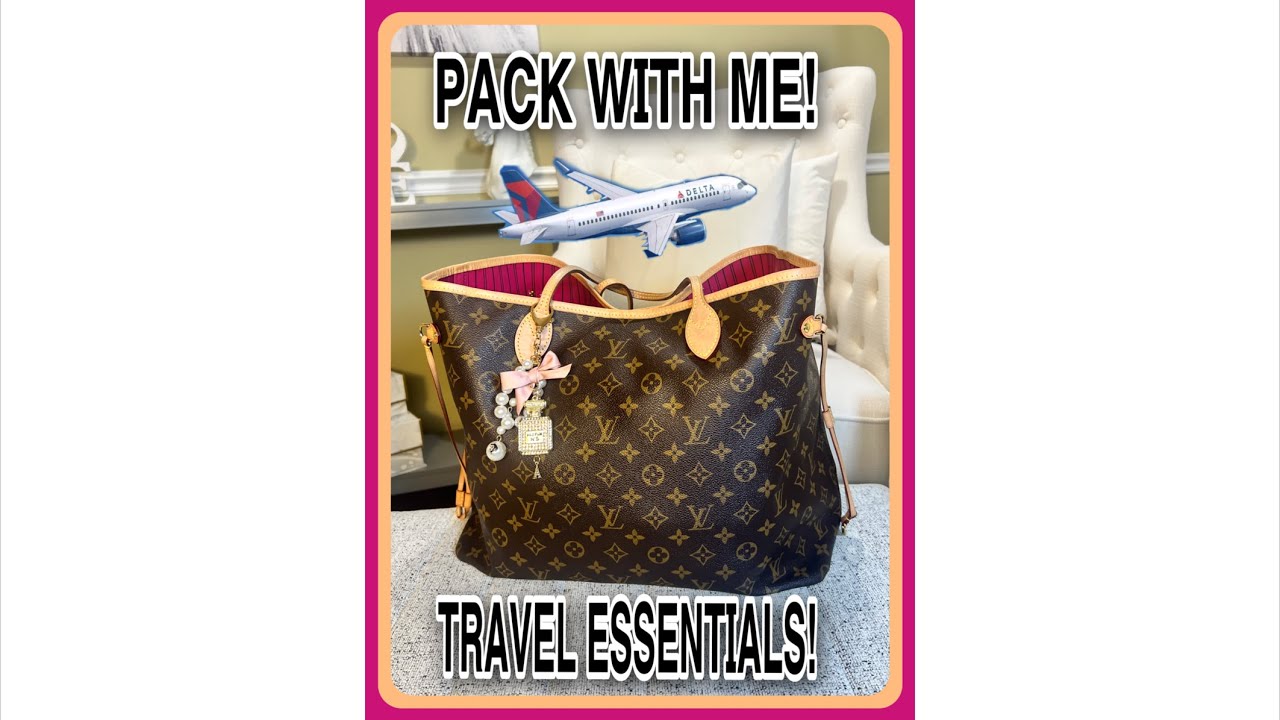 What’s In My Carry-On Bag | Louis Vuitton Neverfull GM | Travel Edition ✈️👜 
