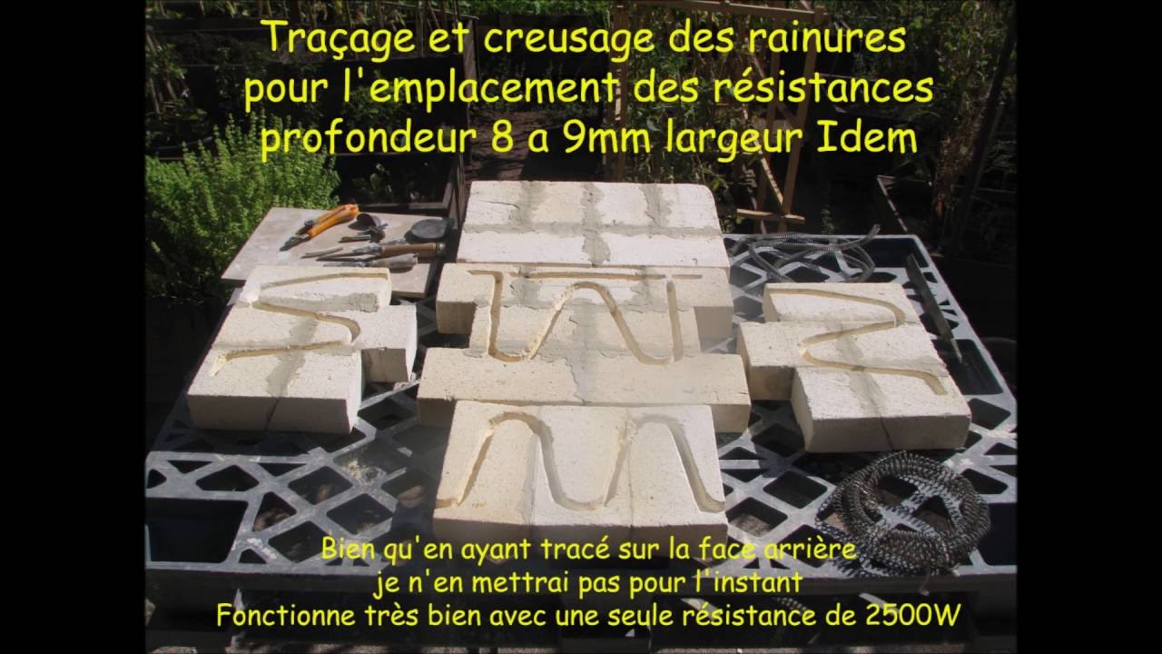 NOUVEAU Construction four Electrique poterie raku - Homemade DIY Electric Kiln furnace oven