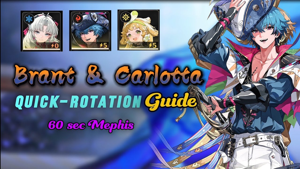 Brant and Carlotta team fast rotation Guide | Wuthering Waves
