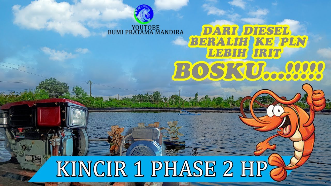 Motor Pengerak Kincir 1 Phase 2 HP Listrik PLN