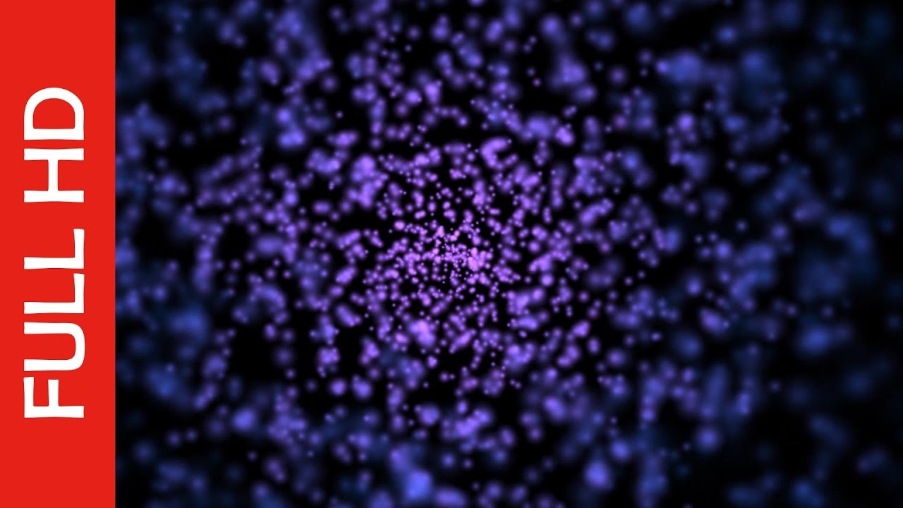 Moving Particles Loop Abstract Bokeh Background