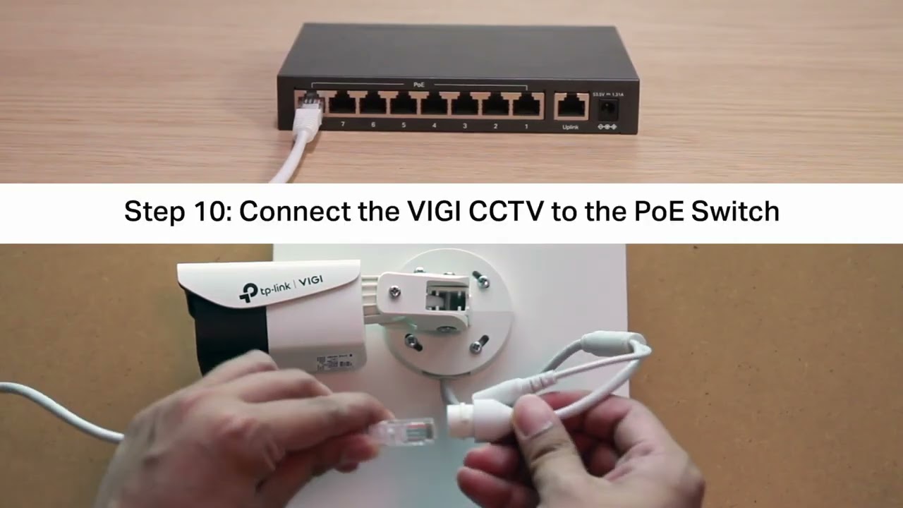 How to setup VIGI CCTV with VIGI NVR and PoE Switch