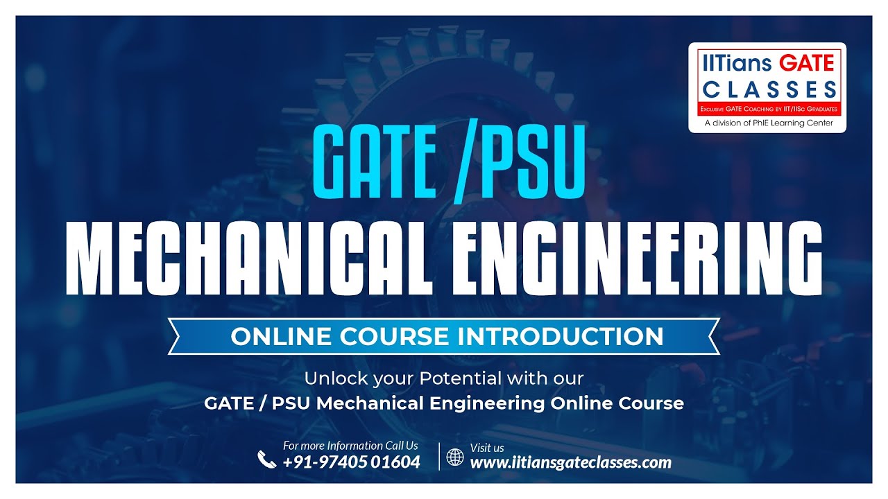 GATE 2023/2024 Mechanical Engineering Online Coaching Classes course details | Best GATE ME Coaching