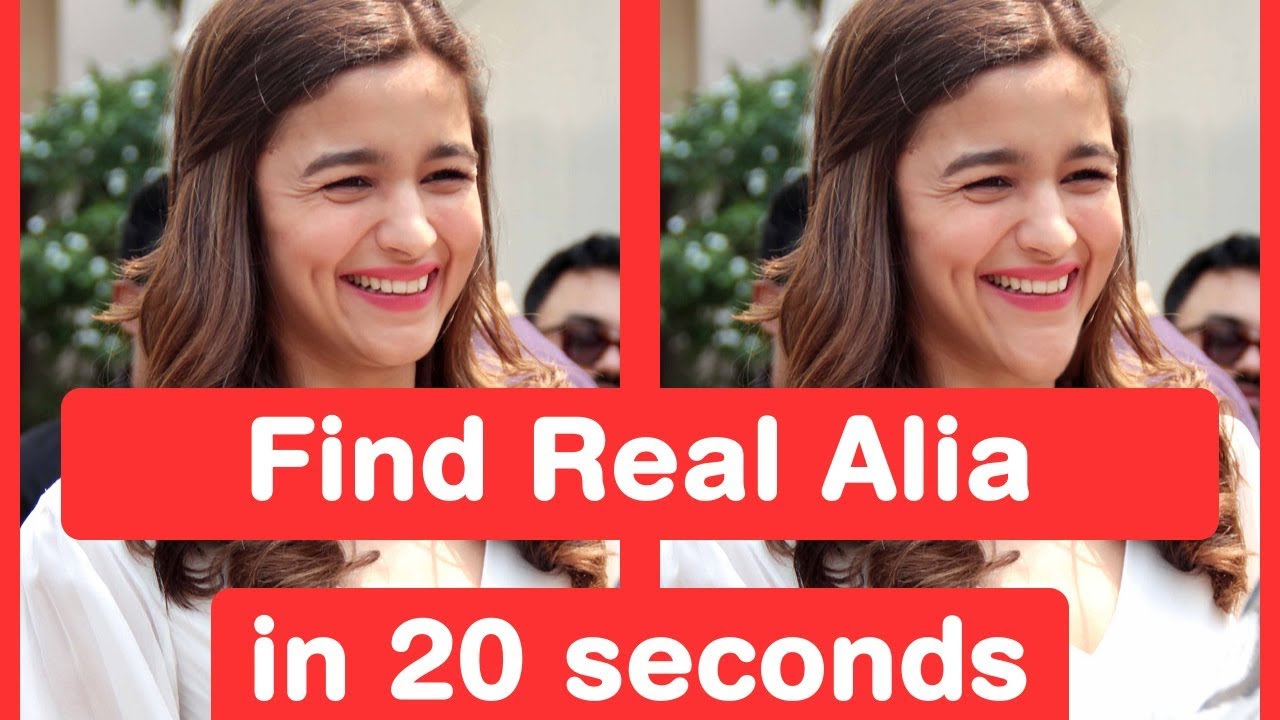 Find Real Alia Bhatt in 20 seconds - Shaandaar Challenge