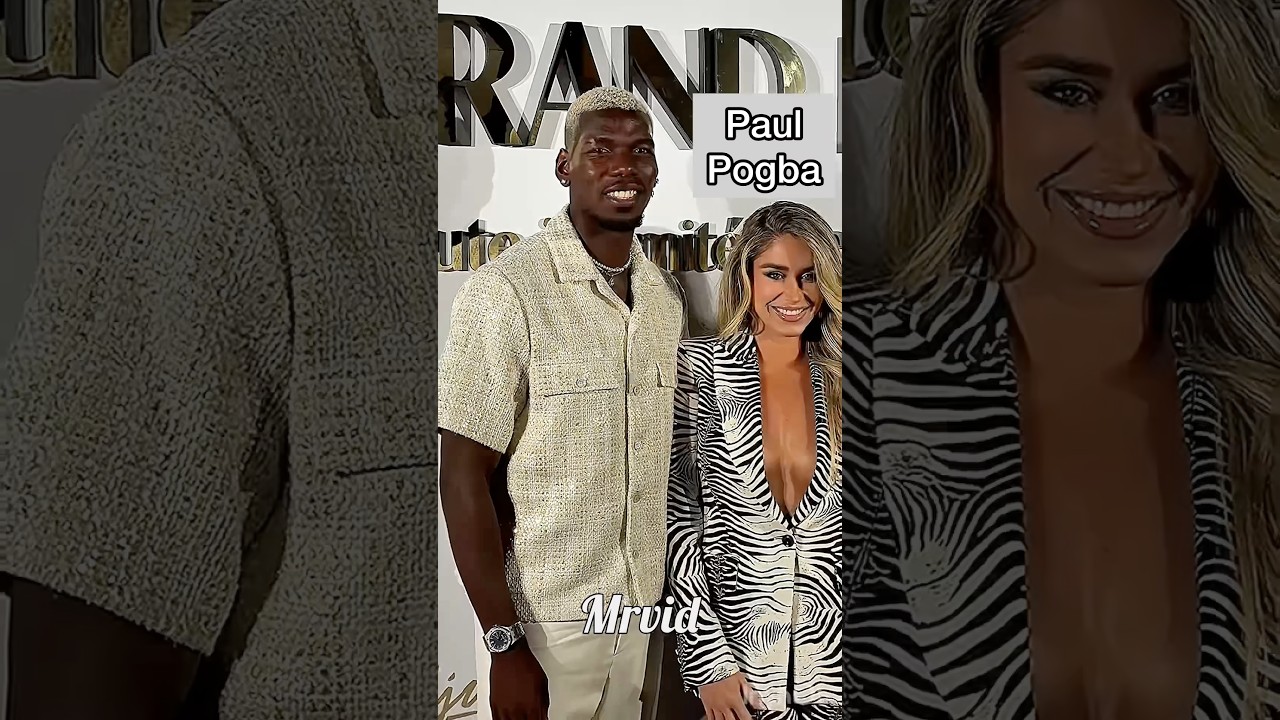 Paul Pogba with his wife when love and style blend perfectly🫶🏻