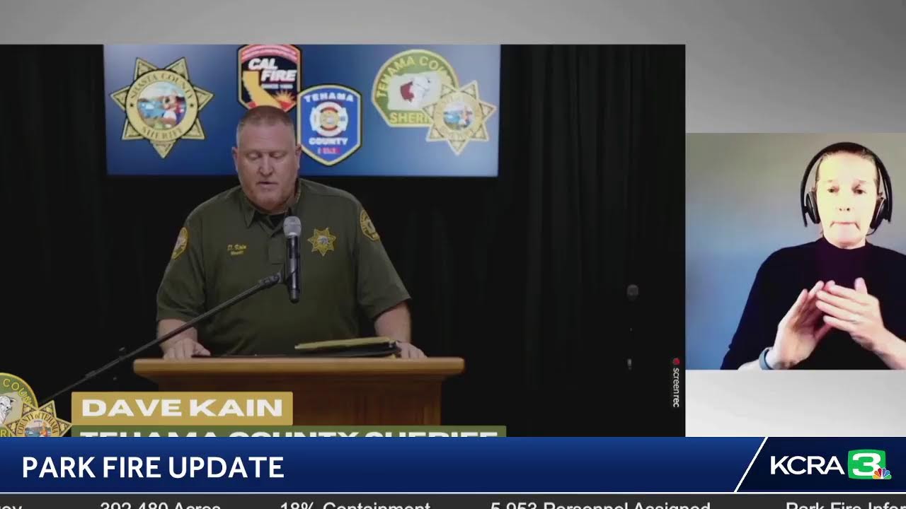 LIVE | Officials are giving an update on the Park Fire