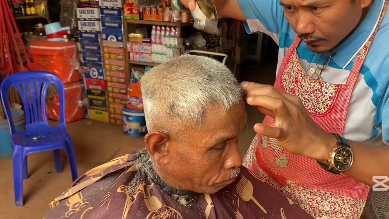 How to cut hair for older people