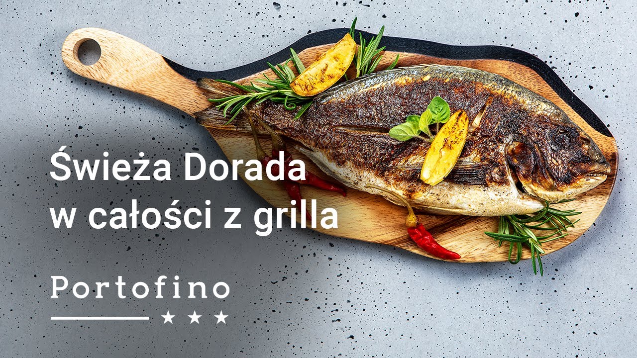 Świeża Dorada w całości z grilla